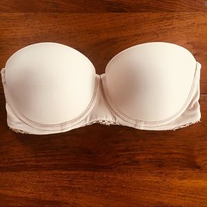 Calvin Klein nude strapless bra